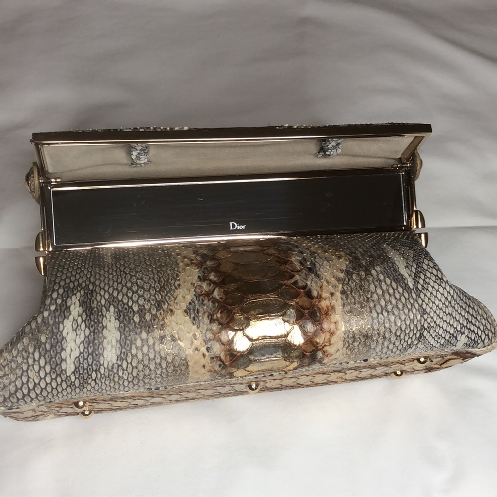 Christian Dior Rare Python Handbag - Picture 8 of 15